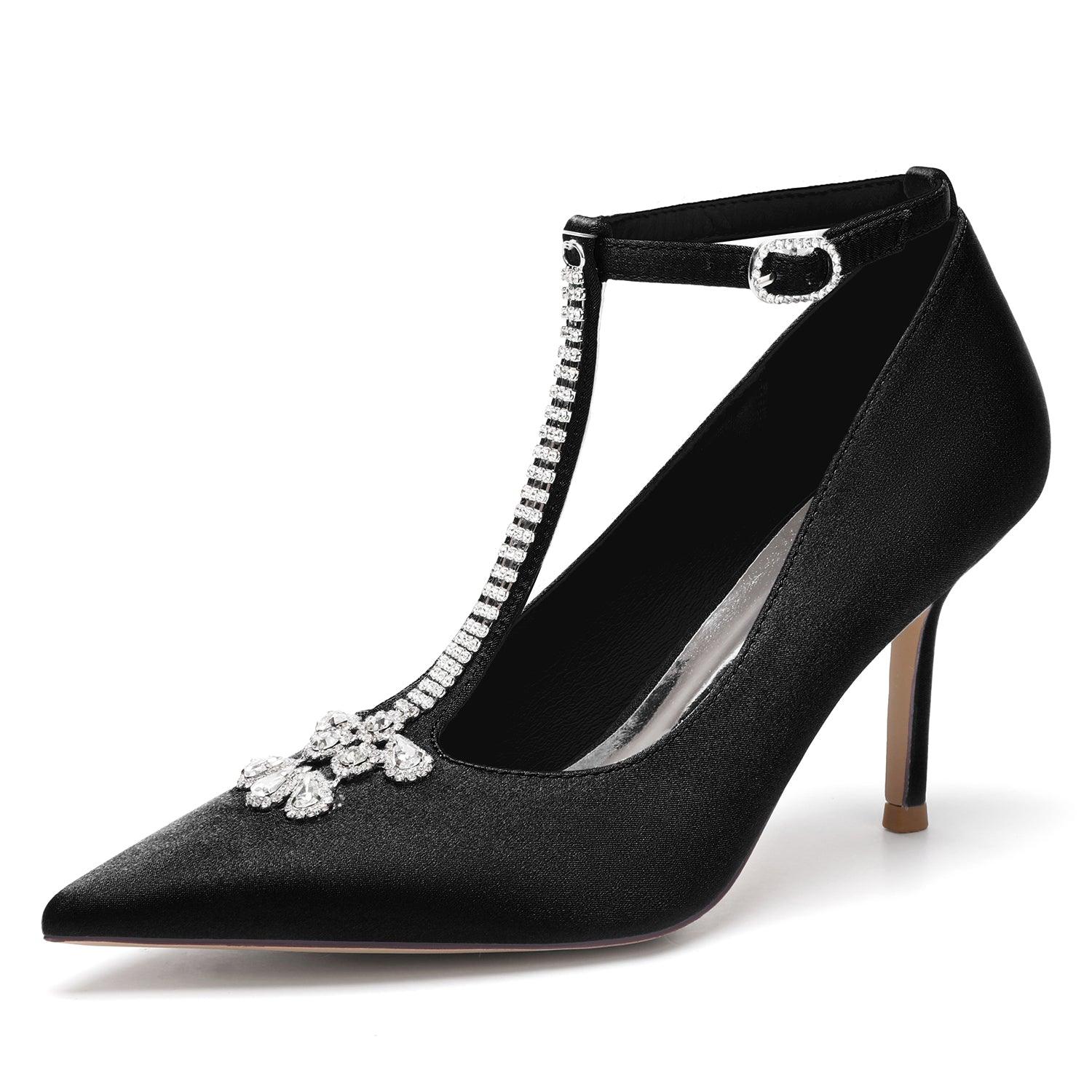 Stiletto Heel 8.5cm Silk-Like Shoes CK0474 - COCOMELODY