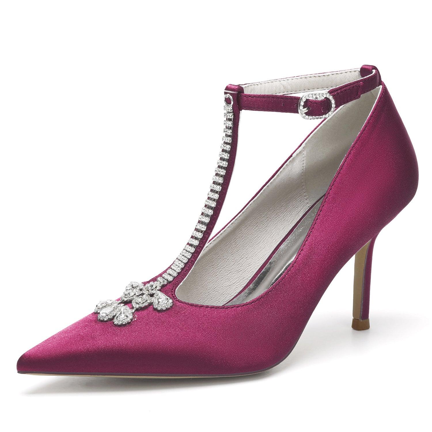Stiletto Heel 8.5cm Silk-Like Shoes CK0474 - COCOMELODY