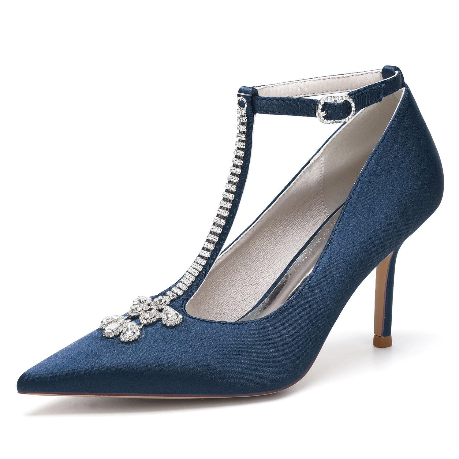 Stiletto Heel 8.5cm Silk-Like Shoes CK0474 - COCOMELODY