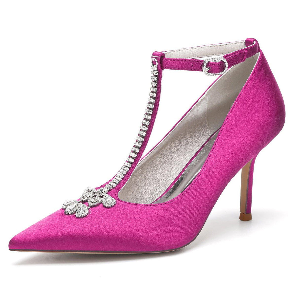 Stiletto Heel 8.5cm Silk-Like Shoes CK0474 - COCOMELODY