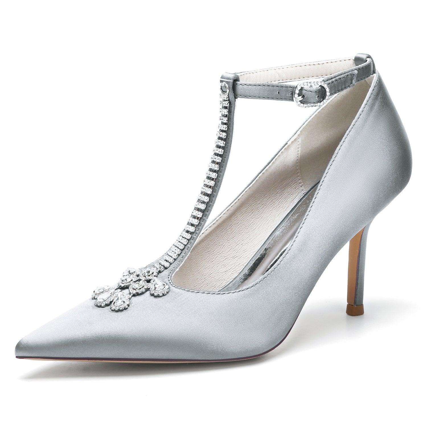 Stiletto Heel 8.5cm Silk-Like Shoes CK0474 - COCOMELODY