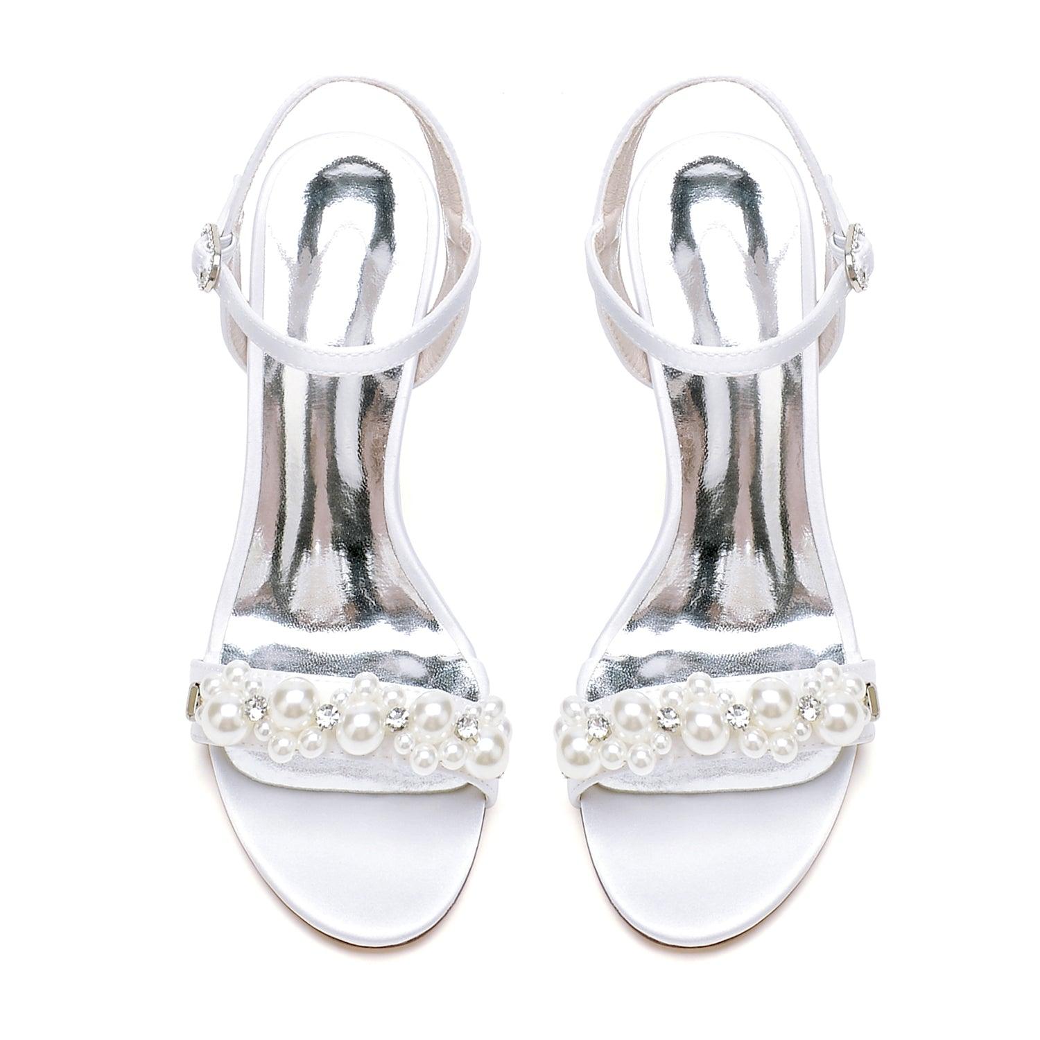 Stiletto Heel 9.5cm Silk-Like Shoes CK0478 - COCOMELODY