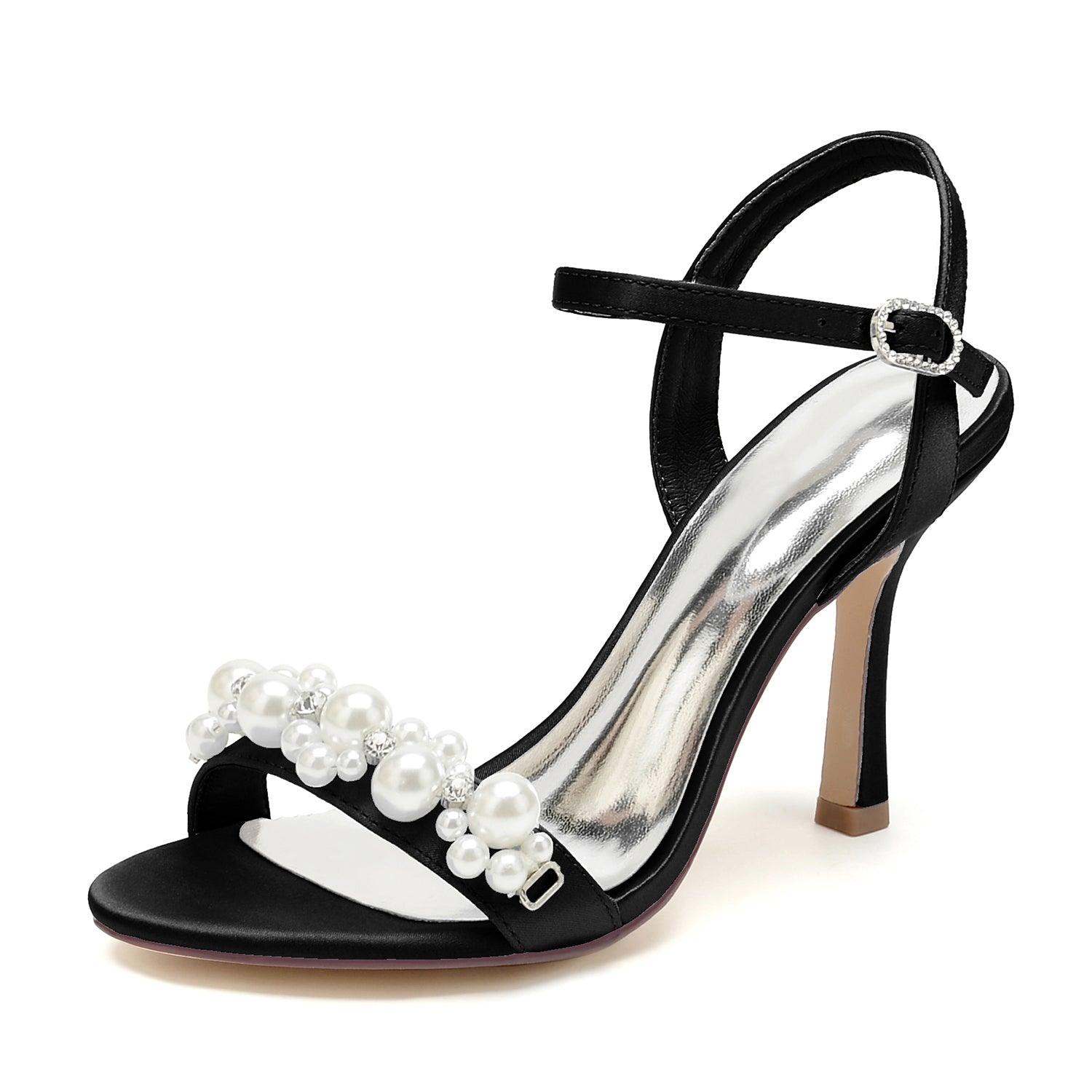 Stiletto Heel 9.5cm Silk-Like Shoes CK0478 - COCOMELODY