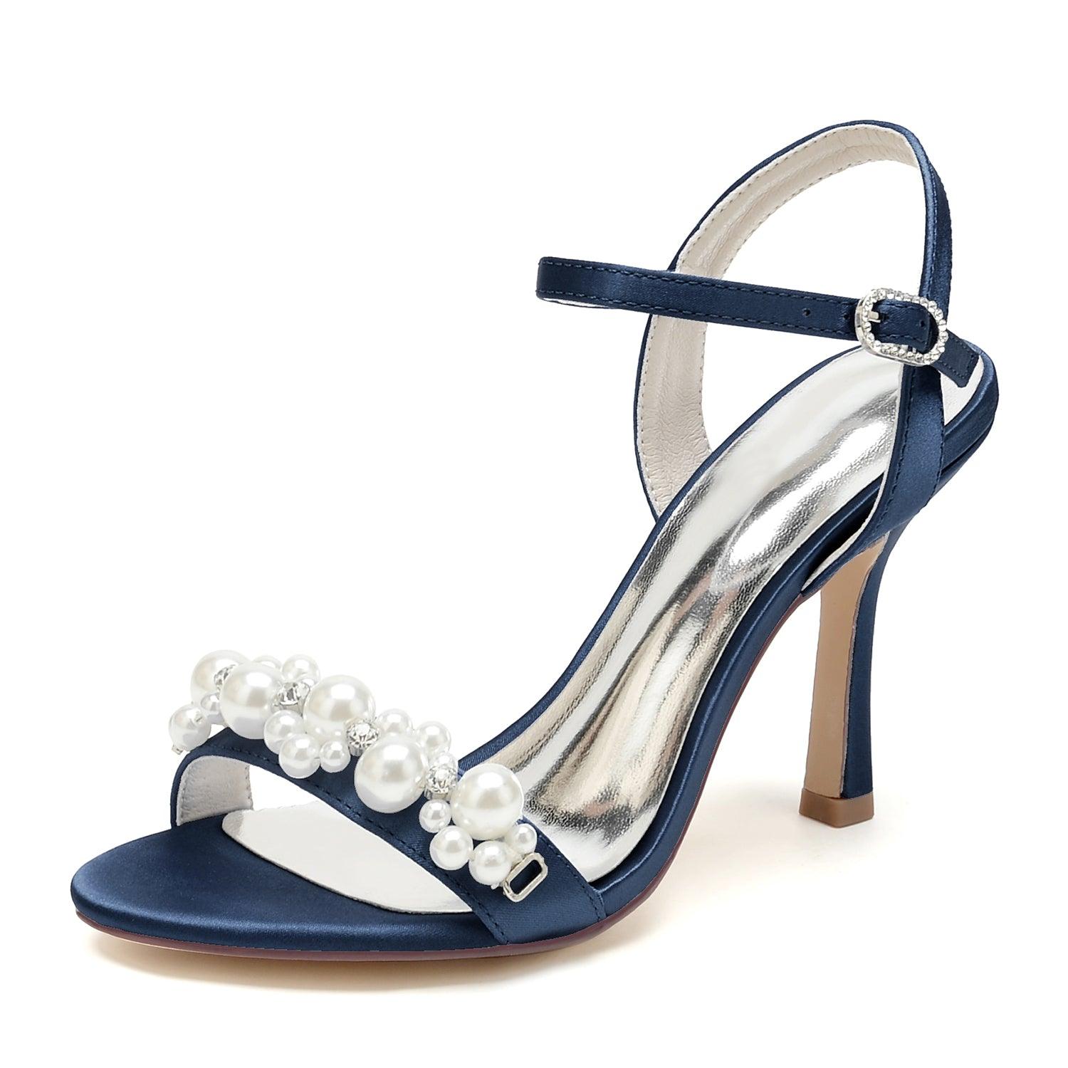 Stiletto Heel 9.5cm Silk-Like Shoes CK0478 - COCOMELODY