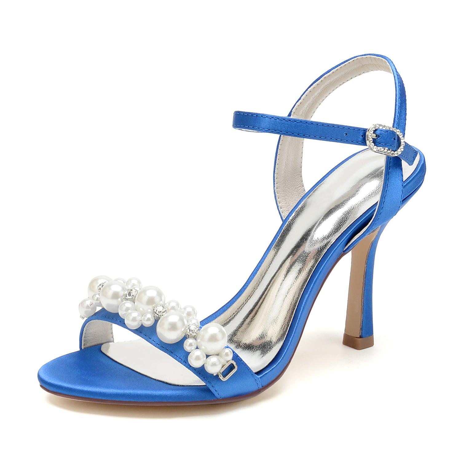 Stiletto Heel 9.5cm Silk-Like Shoes CK0478 - COCOMELODY