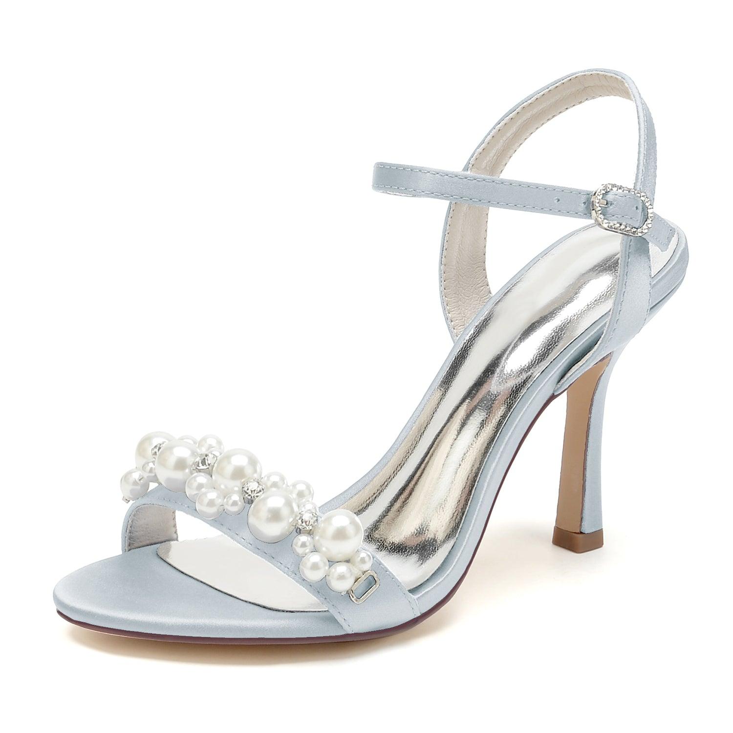 Stiletto Heel 9.5cm Silk-Like Shoes CK0478 - COCOMELODY