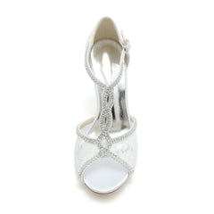 Stiletto Heel 9.5cm Tulle Shoes CK0479 - COCOMELODY