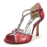 Stiletto Heel 9.5cm Tulle Shoes CK0479 - COCOMELODY