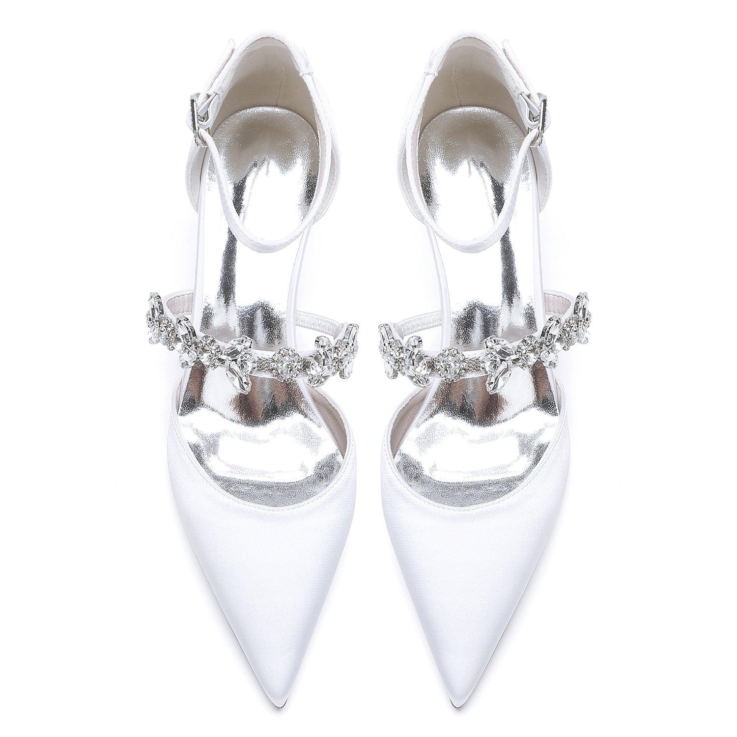 Stiletto Heel 6cm Silk-Like Shoes CK0482 - COCOMELODY