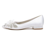 Flat Heel 2.5cm Silk-Like Shoes CK0484 - COCOMELODY