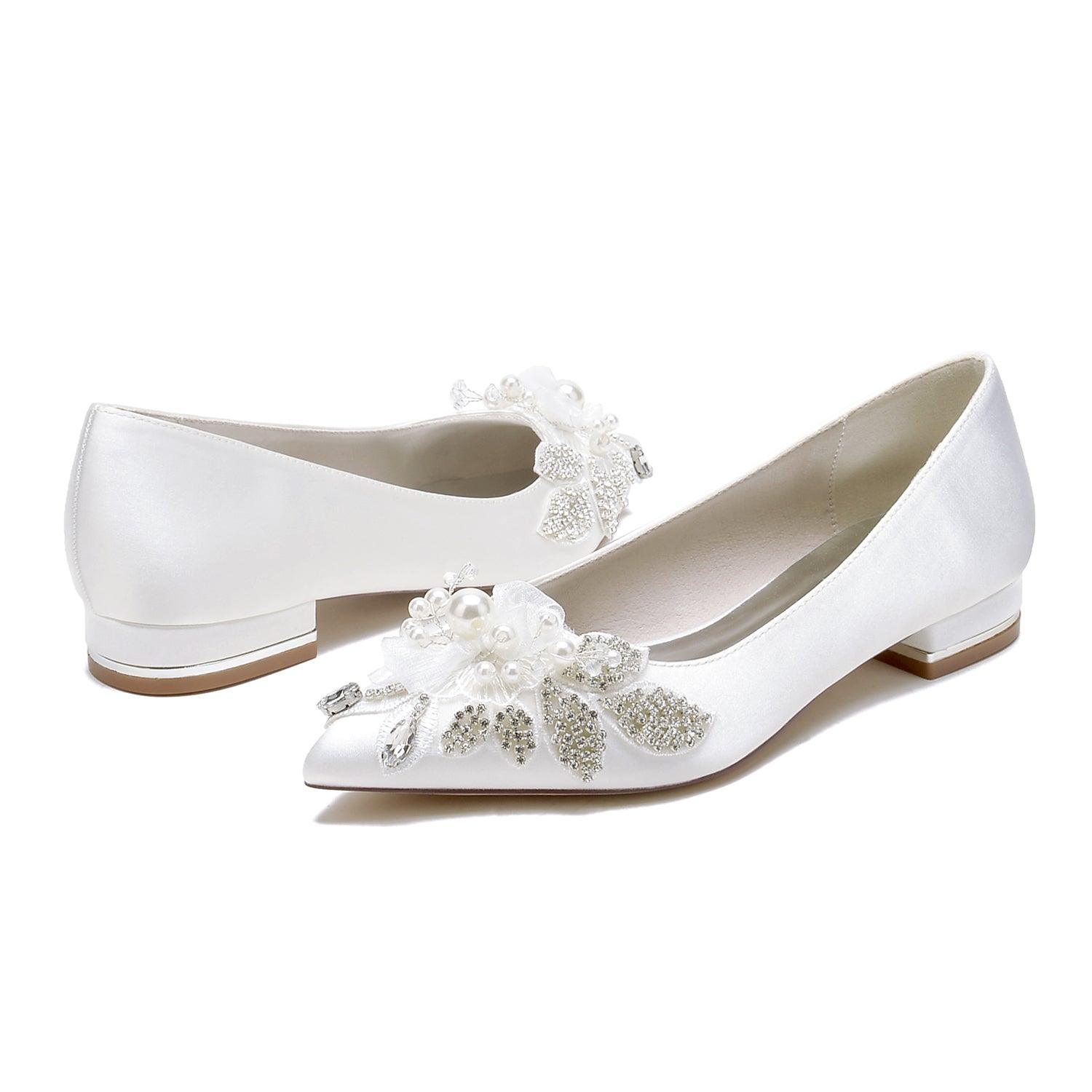 Flat Heel 2.5cm Silk-Like Shoes CK0484 - COCOMELODY