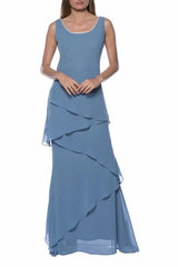A-Line Ankle Length Chiffon Mother Dress CM0196 - COCOMELODY