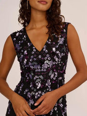 A-Line Floor Length Beaded Mother Dress CM0197 - COCOMELODY