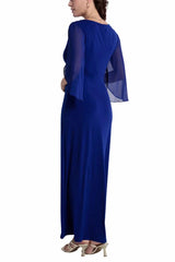 Sheath-Column Ankle Length Matte Jersey Chiffon Mother Dress CM0198 - COCOMELODY