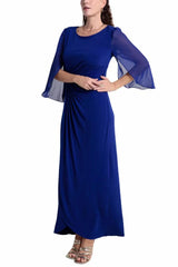 Sheath-Column Ankle Length Matte Jersey Chiffon Mother Dress CM0198 - COCOMELODY