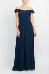 A-Line Floor Length Polyester Mother Dress CM0200 - COCOMELODY