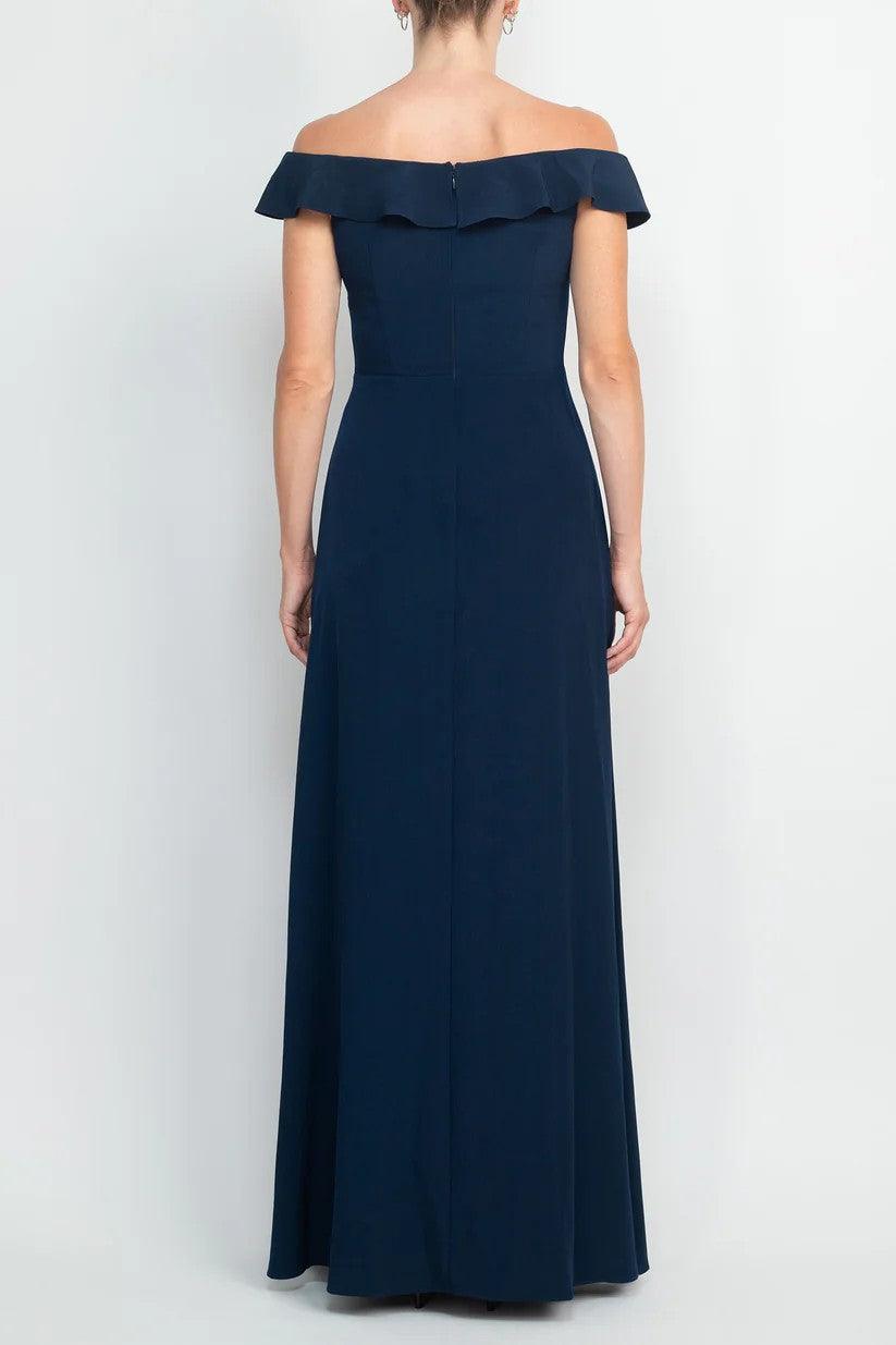 A-Line Floor Length Polyester Mother Dress CM0200 - COCOMELODY