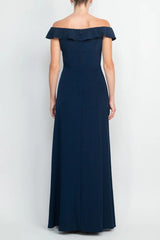 A-Line Floor Length Polyester Mother Dress CM0200 - COCOMELODY