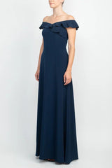 A-Line Floor Length Polyester Mother Dress CM0200 - COCOMELODY
