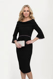 Sheath-Column Midi Elastic Cloth Mother Dress CM0224 - COCOMELODY