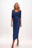 A-line Midi Sequined Mother Dress CM0225