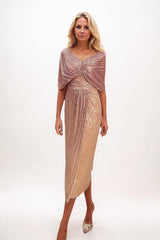 A-line Midi Sequined Mother Dress CM0225 - COCOMELODY