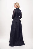 A-Line Maxi Organza Mother Dress CM0235 - COCOMELODY