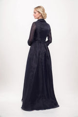 A-Line Maxi Organza Mother Dress CM0235 - COCOMELODY