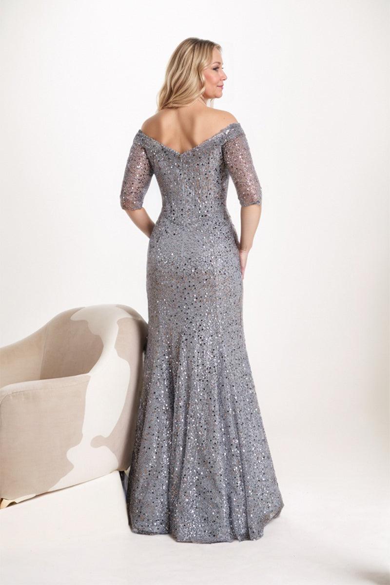 Trumpet-Mermaid Maxi Sequined Mother Dress CM0238 - COCOMELODY