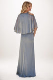 Sheath-Column Maxi Chiffon Mother Dress CM0242 - COCOMELODY