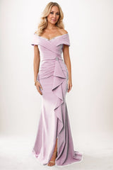 Trumpet-Mermaid Maxi Chiffon Mother Dress CM0245
