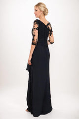 Sheath-Column Maxi Chiffon Mother Dress CM0247 - COCOMELODY