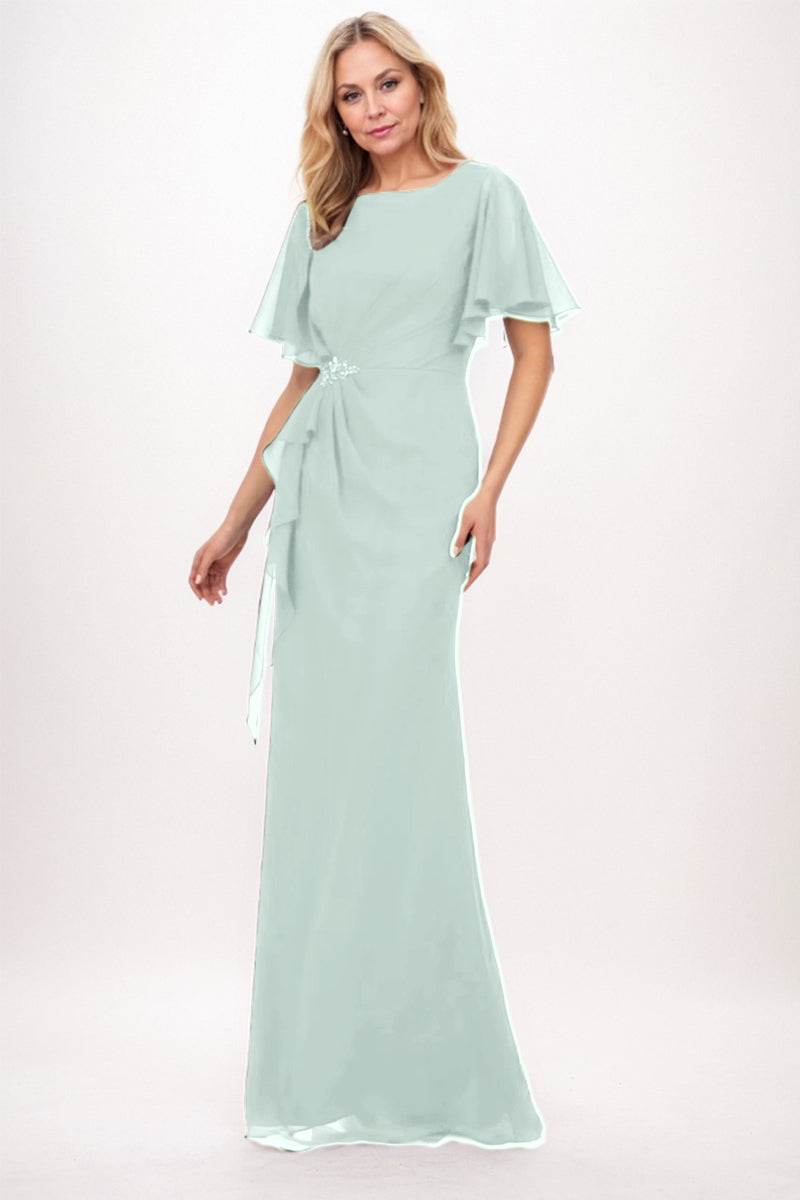 Sheath-Column Maxi Chiffon Mother Dress CM0250