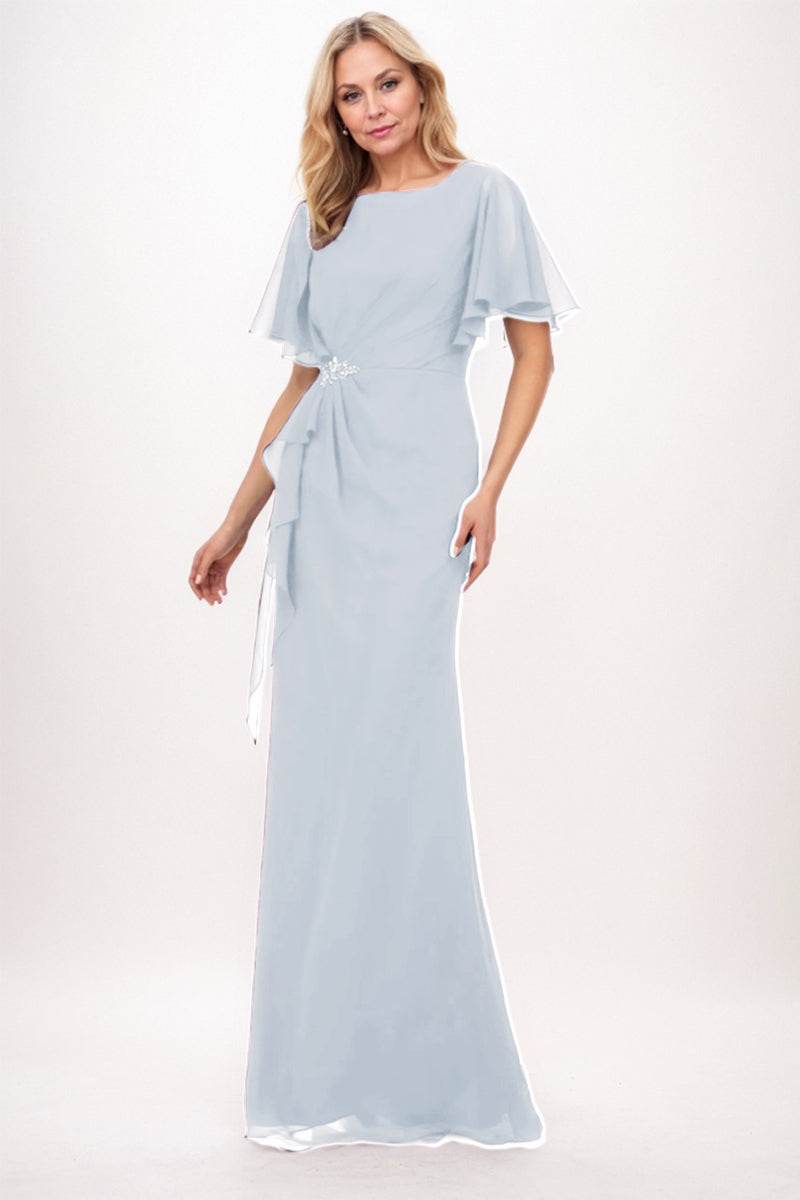 Sheath-Column Maxi Chiffon Mother Dress CM0250