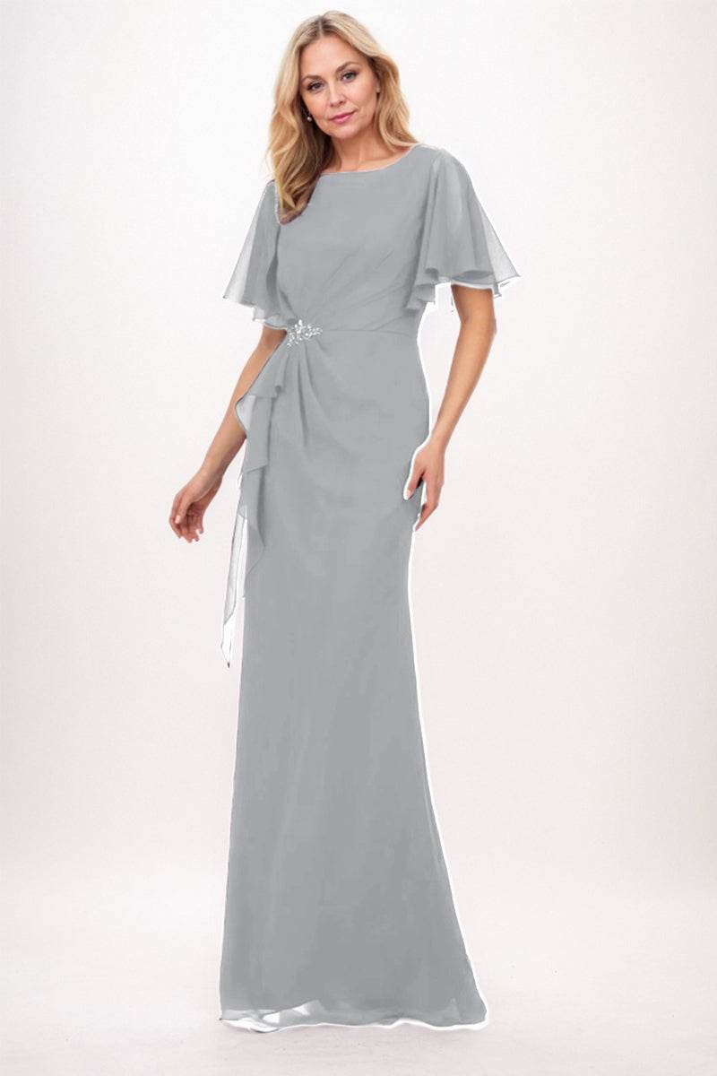 Sheath-Column Maxi Chiffon Mother Dress CM0250