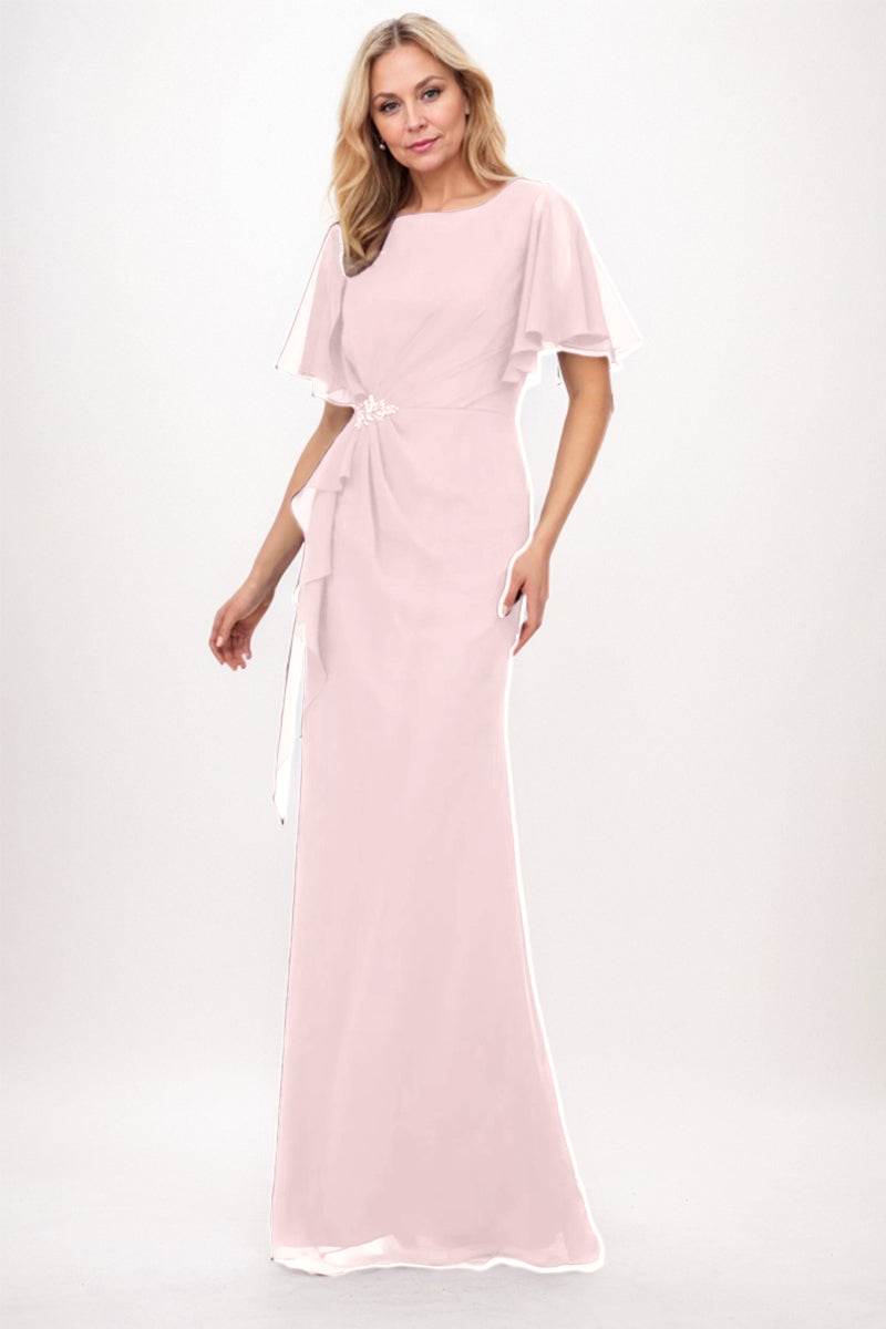 Sheath-Column Maxi Chiffon Mother Dress CM0250