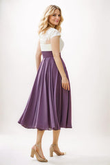 A-Line Midi Chiffon Mother Dress CM0258 - COCOMELODY