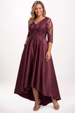 A-Line Midi Satin Mother Dress CM0263