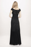A-Line Maxi Chiffon Mother Of The Bride Dress CM0272 - COCOMELODY