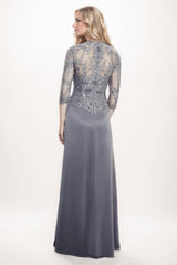 A-Line Maxi Chiffon Mother Of The Bride Dress CM0274 - COCOMELODY