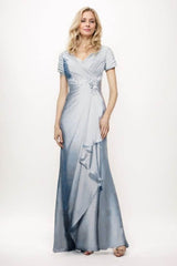 Sheath-Column Maxi Chiffon Mother Of The Bride Dress CM0277