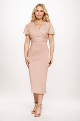 Sheath Midi Luxe Satin Mother Of The Bride Dress CM0283 - COCOMELODY