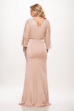 Sheath Maxi Luxe Satin Mother Of The Bride Dress CM0284 - COCOMELODY