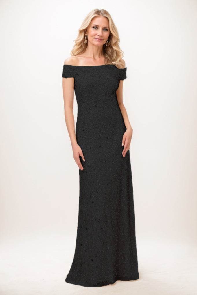 Sheath-Column Maxi Sequined Mother Of The Bride Dress CM0285 - COCOMELODY