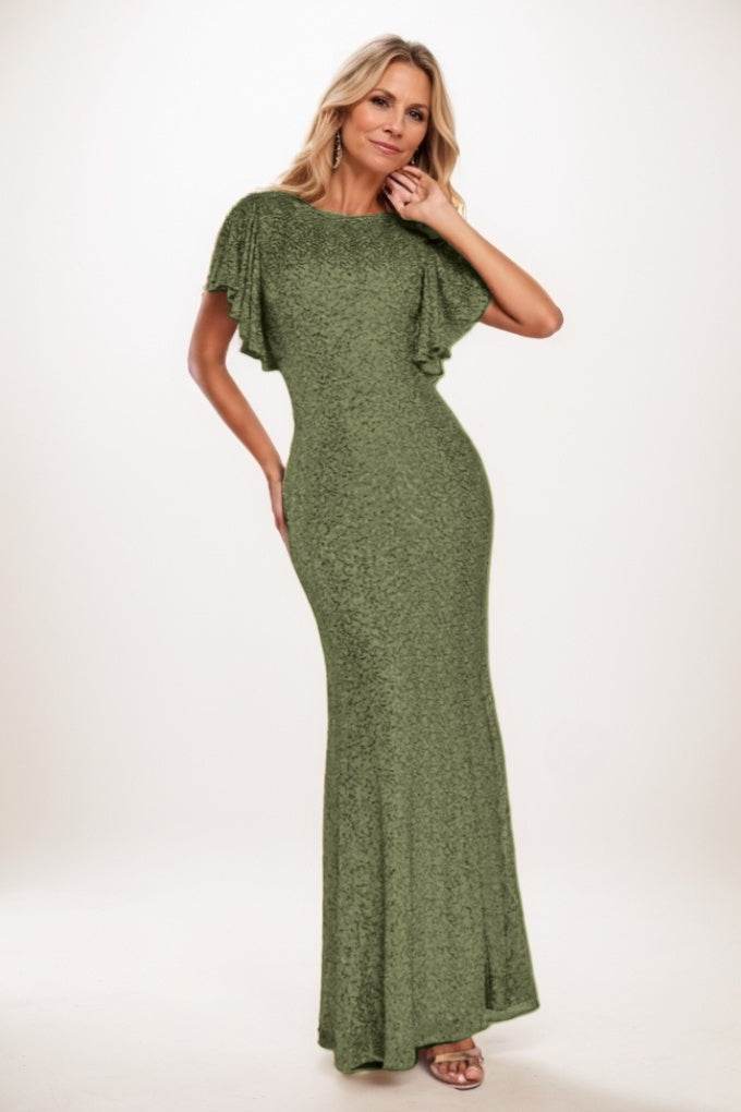 Mermaid Maxi Sequined Mother Of The Bride Dress CM0286 - COCOMELODY