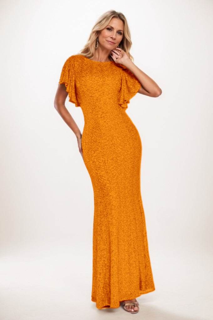 Mermaid Maxi Sequined Mother Of The Bride Dress CM0286 - COCOMELODY