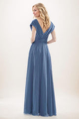 A-Line Maxi Chiffon Mother Of The Bride Dress CM0290 - COCOMELODY
