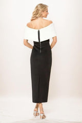 Sheath Midi Elastic Cloth Mother Of The Bride Dress CM0292 - COCOMELODY