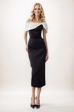 Sheath Midi Elastic Cloth Mother Of The Bride Dress CM0292 - COCOMELODY