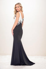 Mermaid Maxi Elastic Cloth Mother Of The Bride Dress CM0293 - COCOMELODY